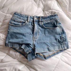 pacsun blue jean shorts size 23